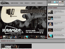 Tablet Screenshot of kramerguitars.com